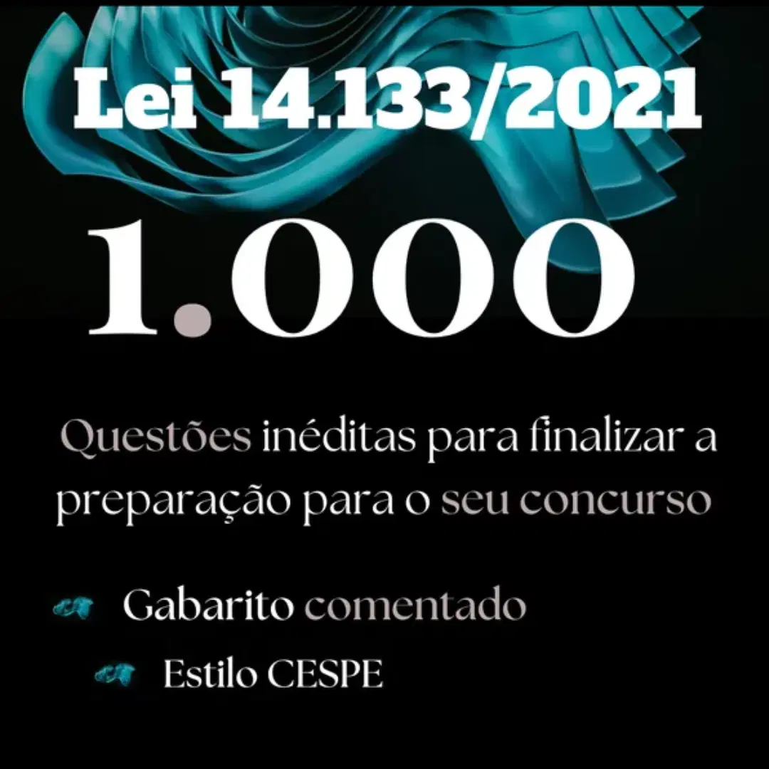 1.000 questões lei 14.133/2021