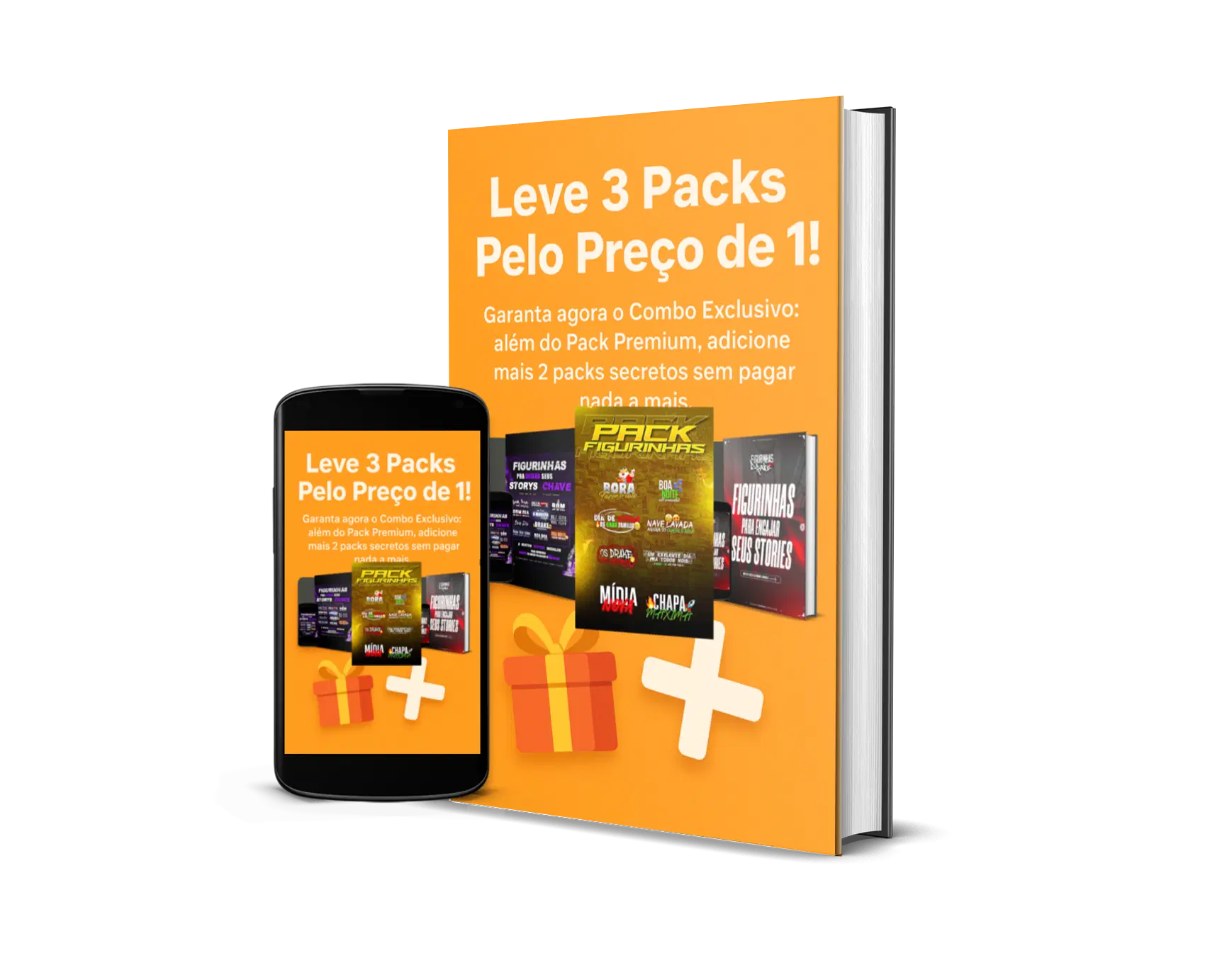 Pack Supremo de Figurinhas – 3 em 1 pelo preço de 1!