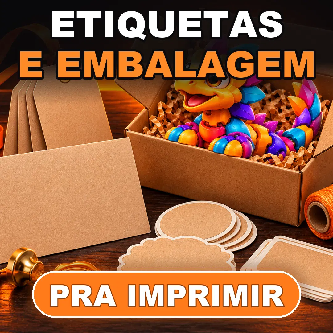 Kit Etiquetas e Embalagem Pronta pra Presente