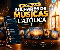 Pacote de Músicas Católicas + 3 bônus grátis