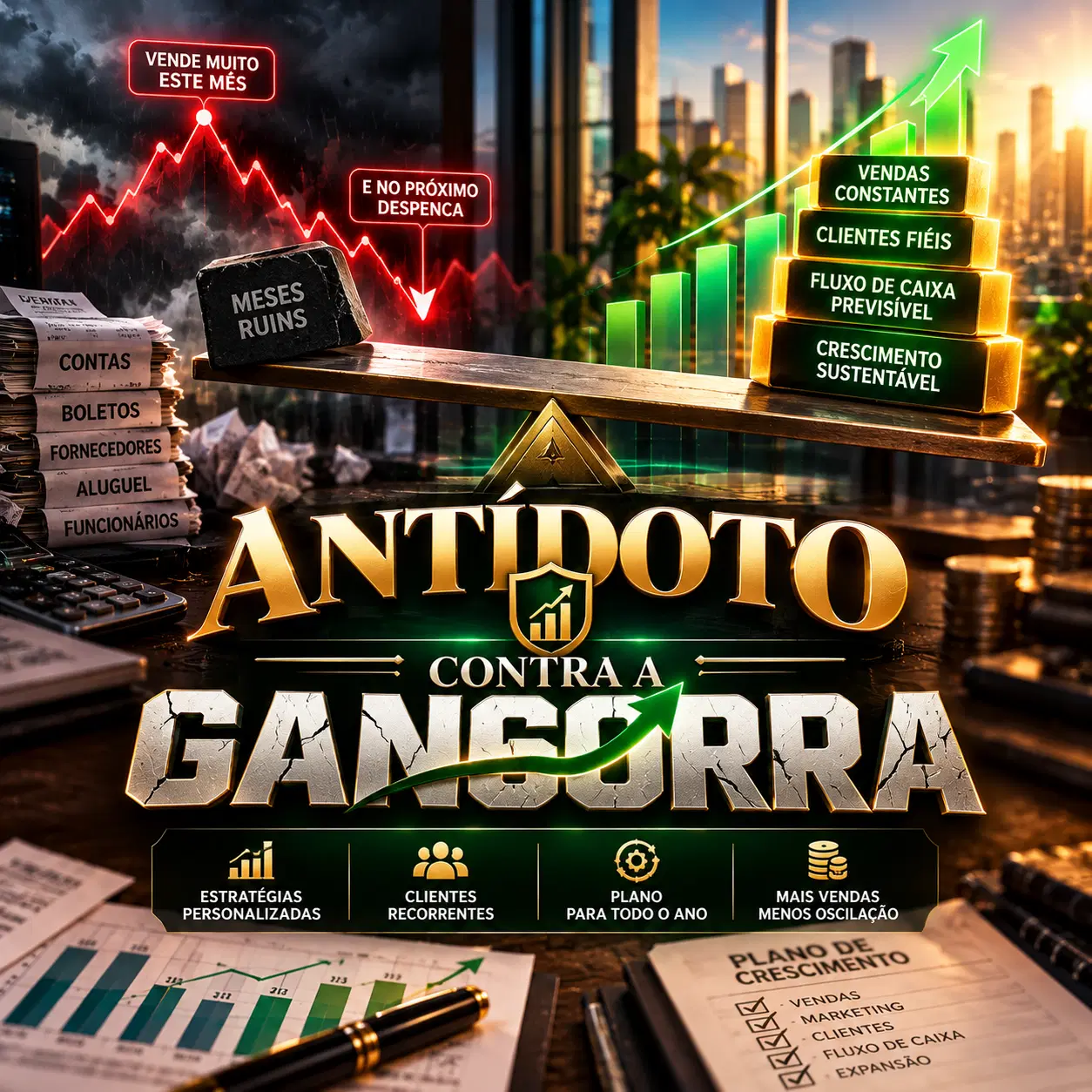 📈 Antídoto Contra a Gangorra  -  Vendas Constantes