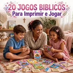 Pacotão 20 Jogos Bíblicos - Para imprimir e Jogar quando quiser!