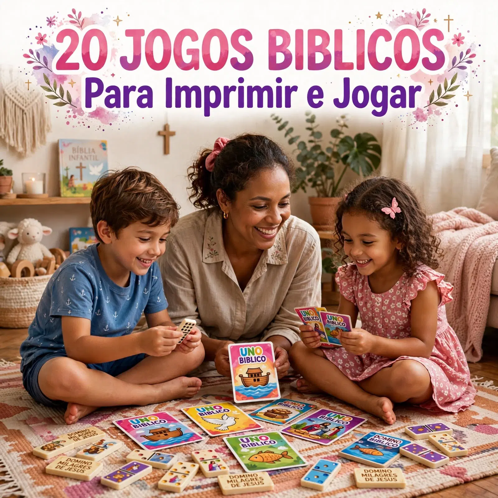 Pacotão 20 Jogos Bíblicos - Para imprimir e Jogar quando quiser!