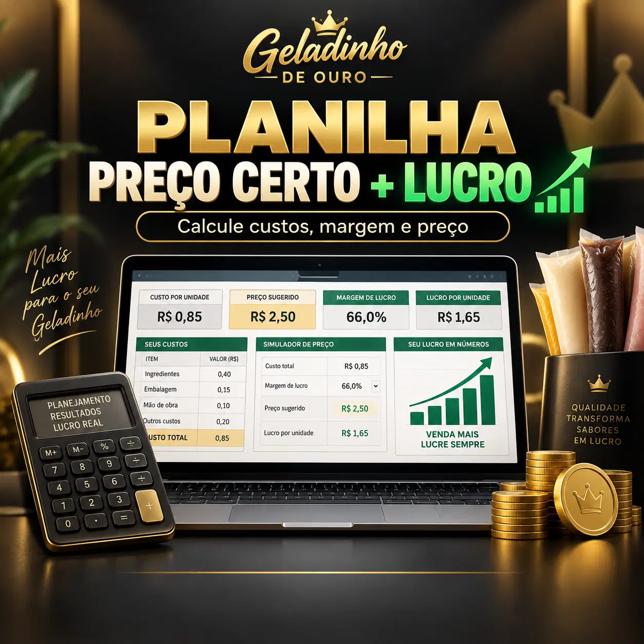 Planilha Preço Certo + Lucro