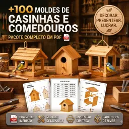 +100 Moldes de CASINHAS E COMEDOUROS
