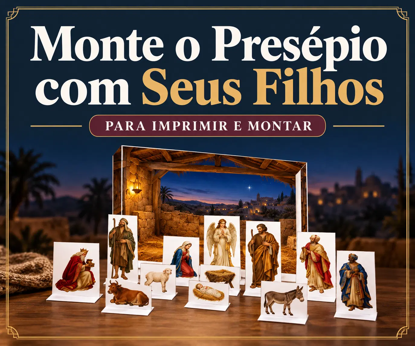 Monte o Presépio com Seus Filhos