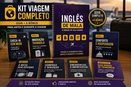 Kit Viagem Completo -  Inglês de Mala