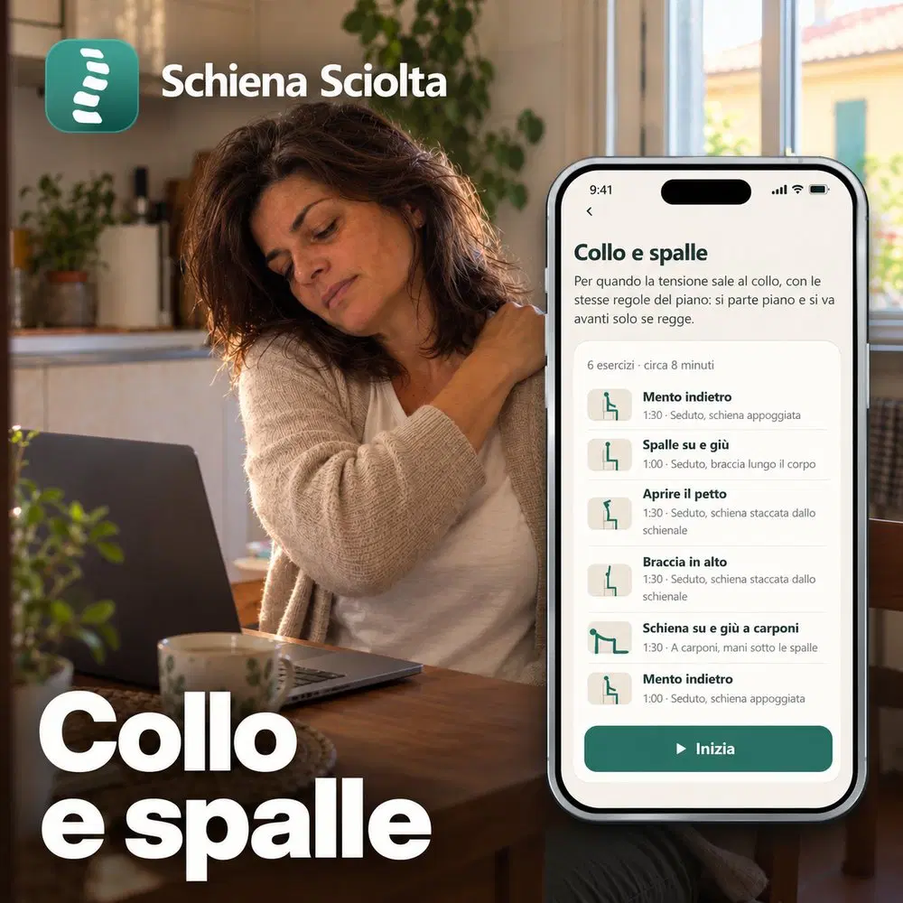 Aggiungi gli esercizi per collo e spalle