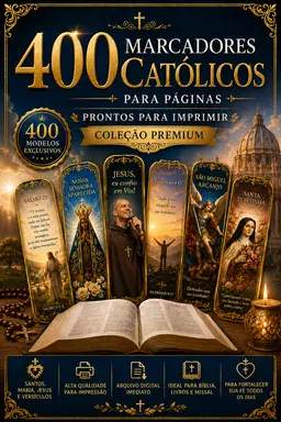400 Marcadores Católicos para Páginas prontos para imprimir - Coleção Premium