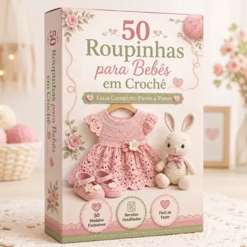 50 Roupinhas e Acessórios de Bebê em Crochê
