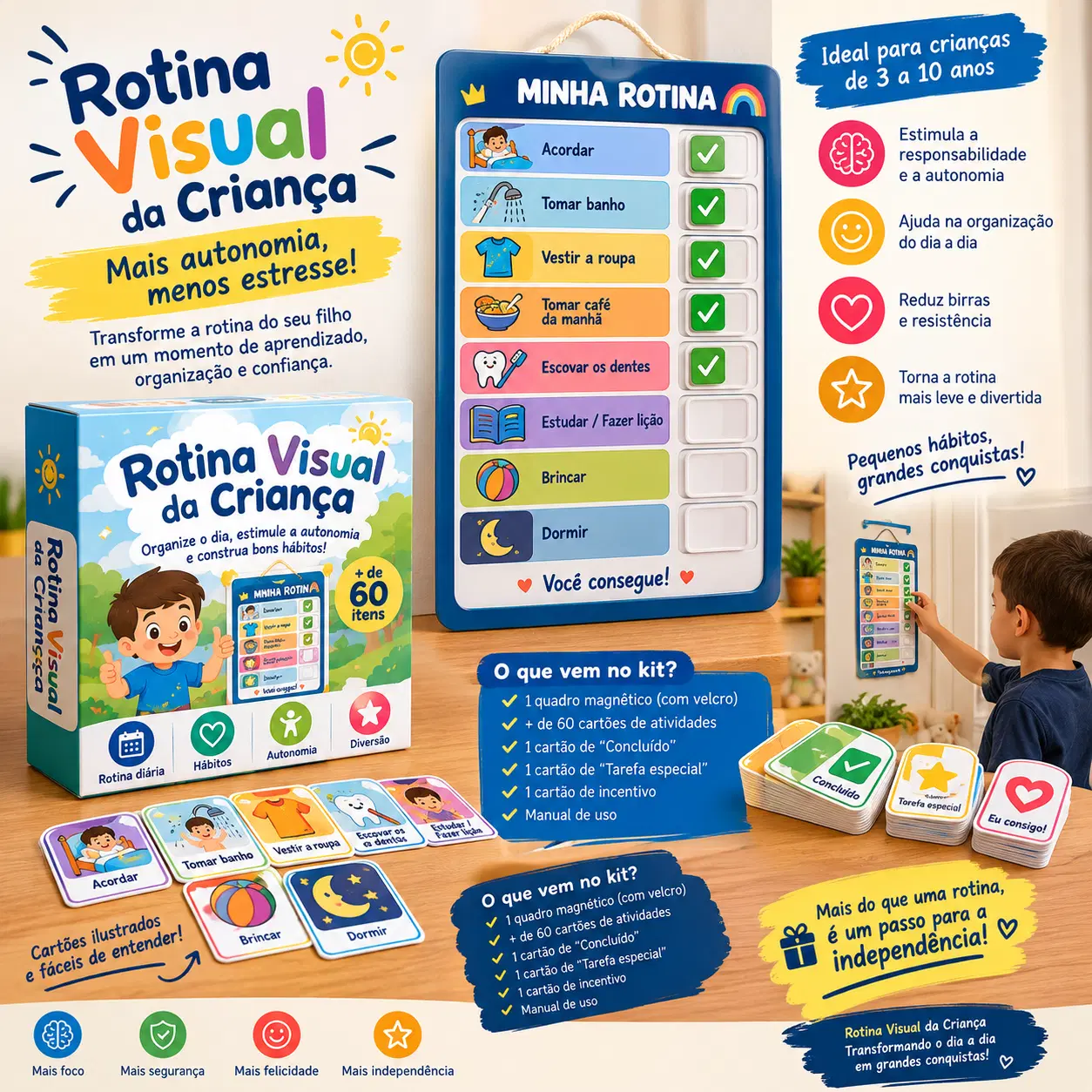 Rotina visual da criança