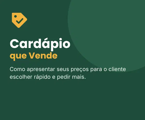 Cardápio que Vende