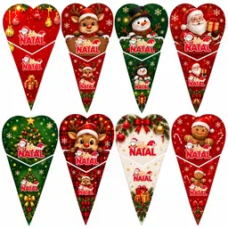 Kit Cones de Natal