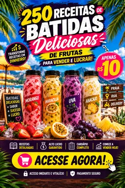 250 RECEITAS DE BATIDAS DELICIOSAS