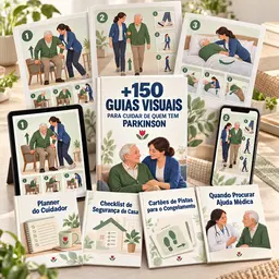 +150 Guias Visuais para cuidar de quem tem Parkinson