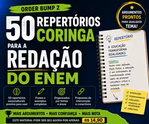 50 REPERTÓRIOS CORINGA PARA REDAÇÃO