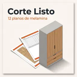 Corte Listo · Pack Dormitorio · 12 planos de melamina
