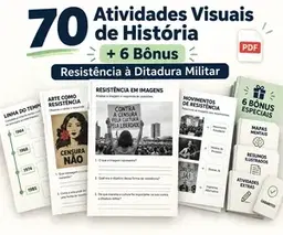 70 Atividades Visuais + 6 Bônus — Resistência à Ditadura Militar