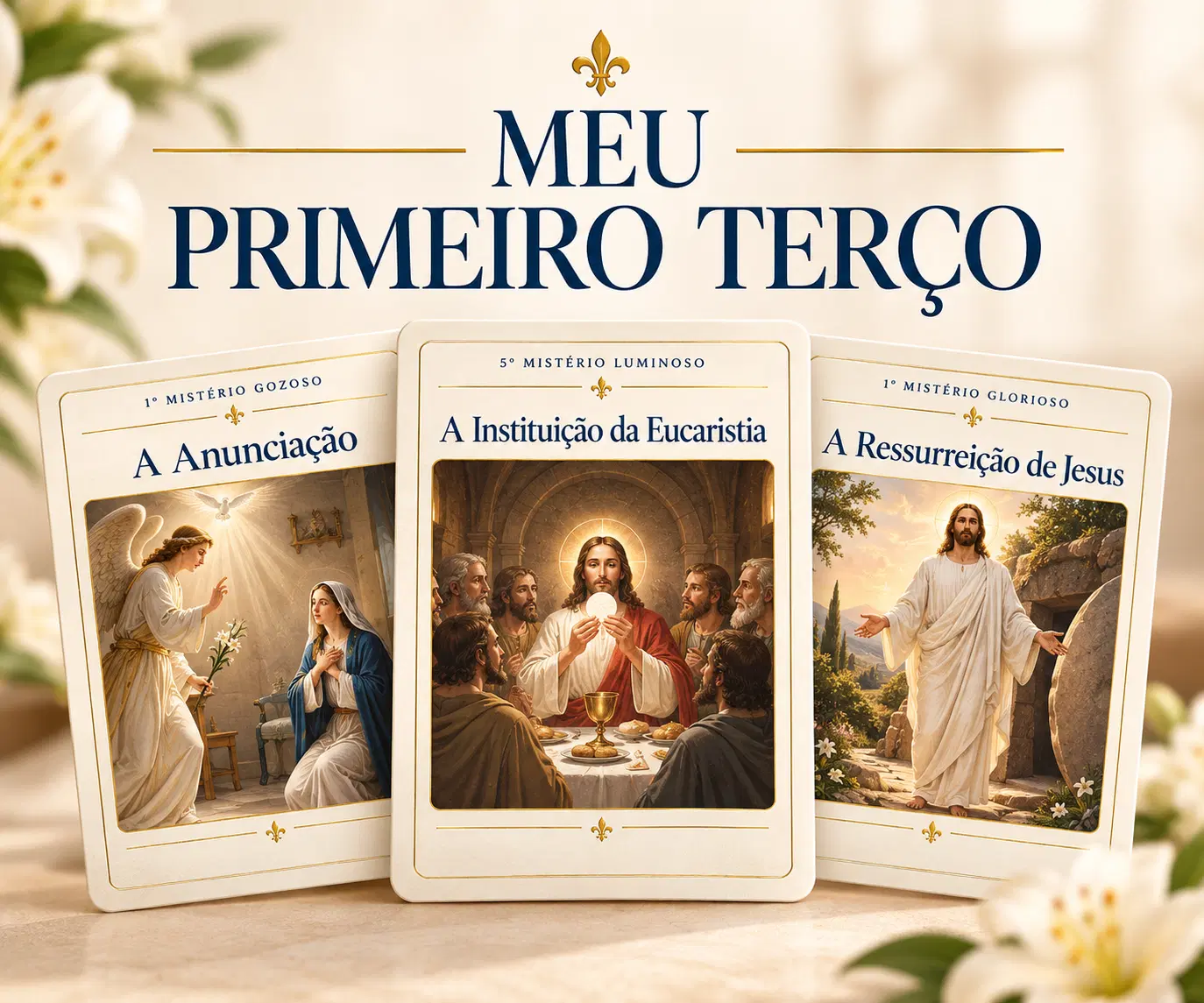 Ensine seu filho a rezar o terço
