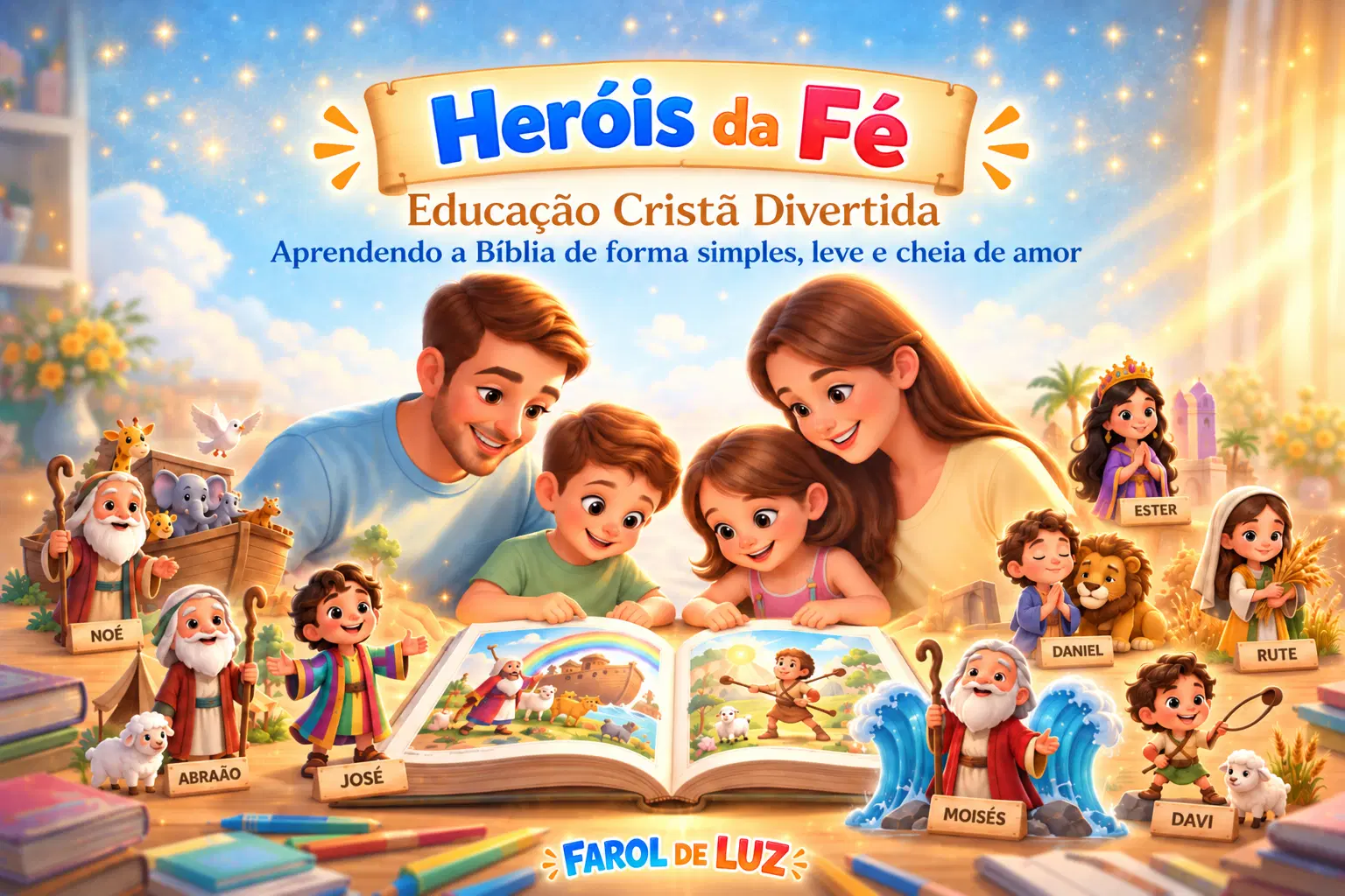 Heróis da Fé — ideal para crianças a partir de 6 anos