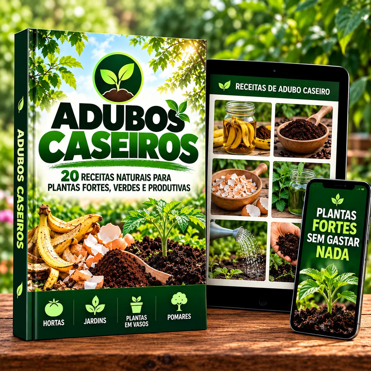 Com restos da sua cozinha você prepara fertilizantes naturais. Seguro para pets, crianças e para os alimentos que você vai colher.