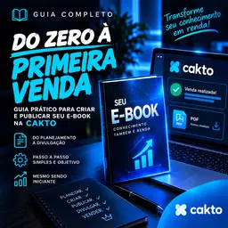 📘 Do Zero à Primeira Venda 💰 | Aprenda a Criar seu E-book na Cakto Passo a Passo!