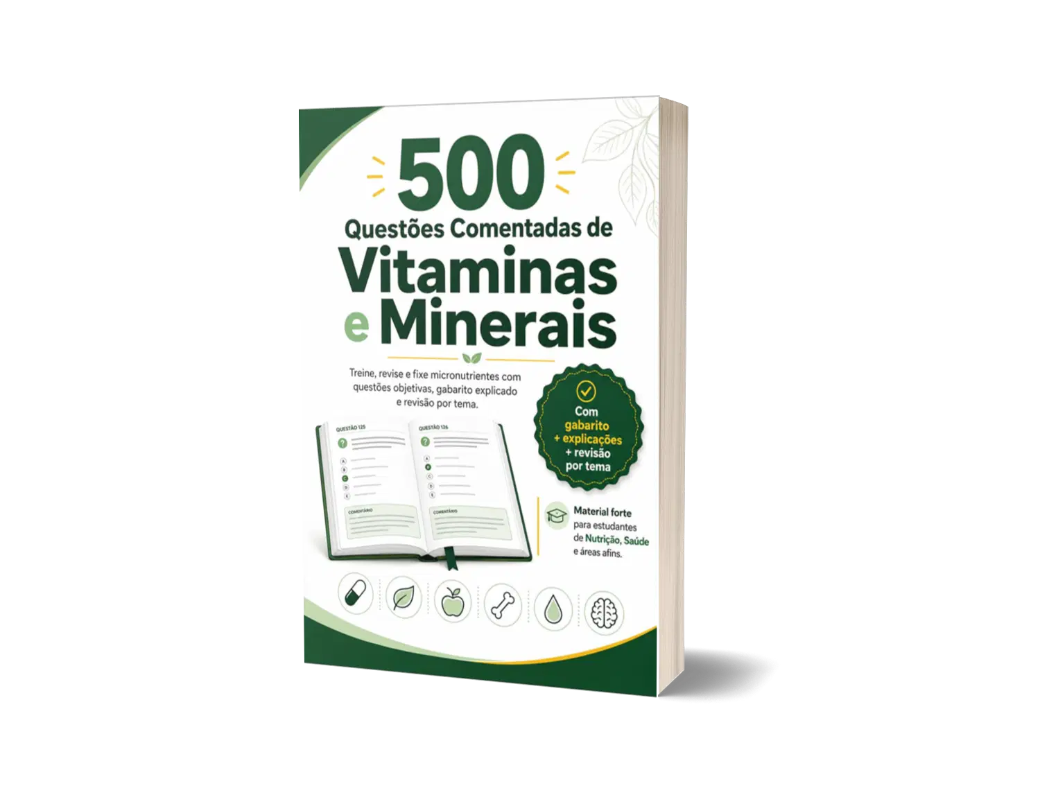 500 Questões Comentadas de Vitaminas e Minerais