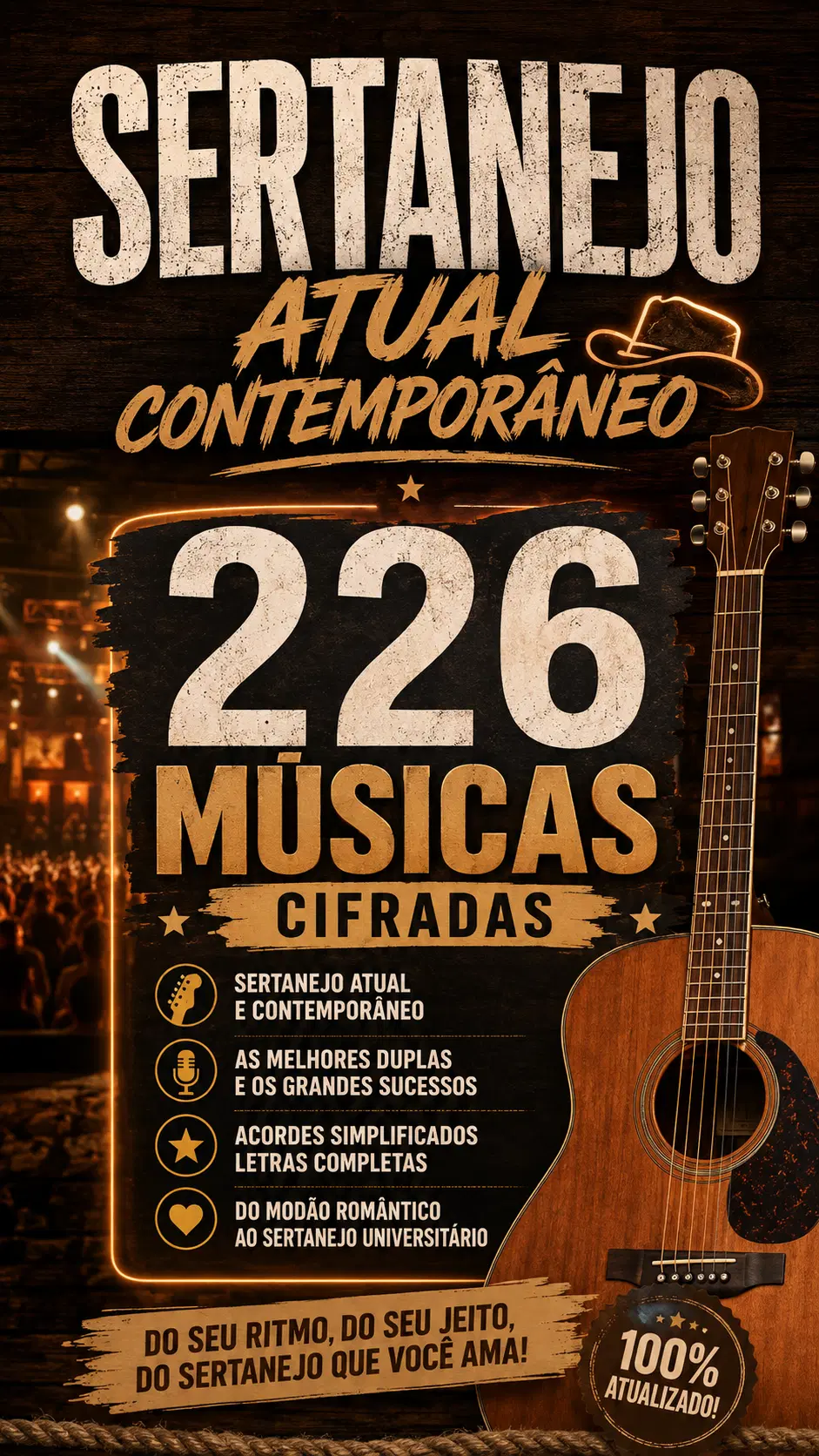 SERTANEJO ATUAL 226 MÚSICAS CIFRADAS