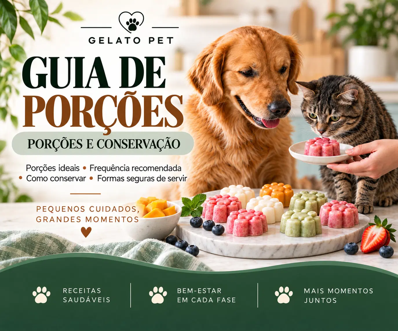GelatoPet - Guia de Porções para Cães e Gatos