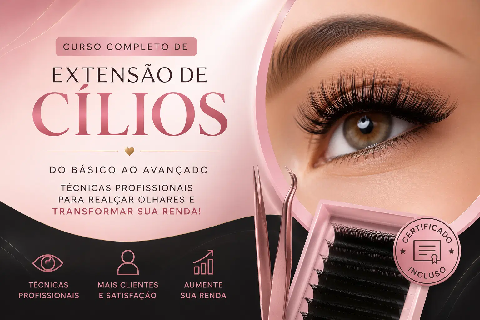 Extensão de Cílios Profissional