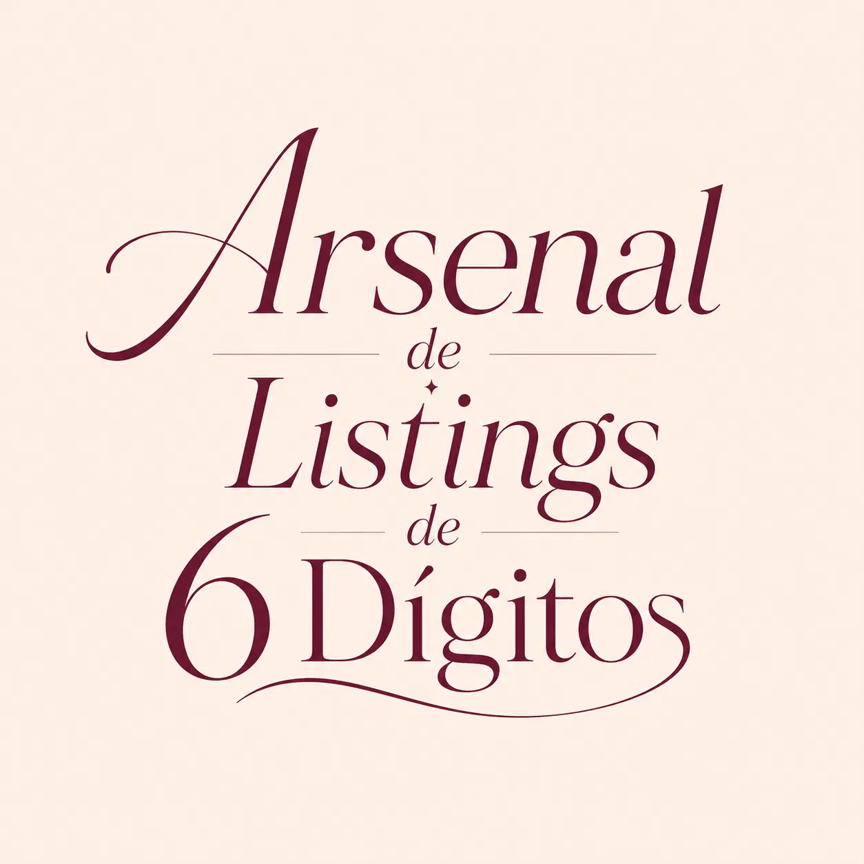 Arsenal de Listings de 6 Dígitos