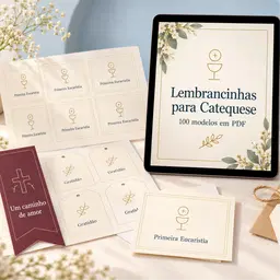 Kit Digital de Lembrancinhas para Catequese