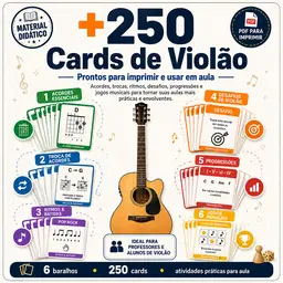250 Cards de Violão