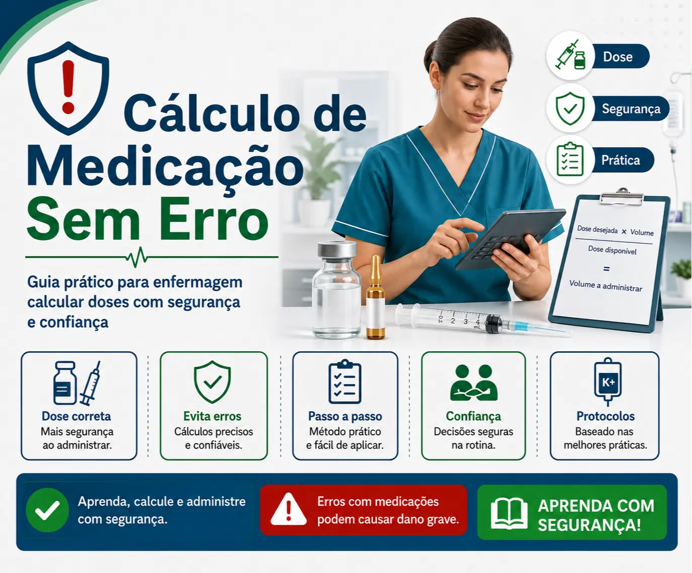 Cálculo de Medicação Sem Erro - Guia prático para enfermagem