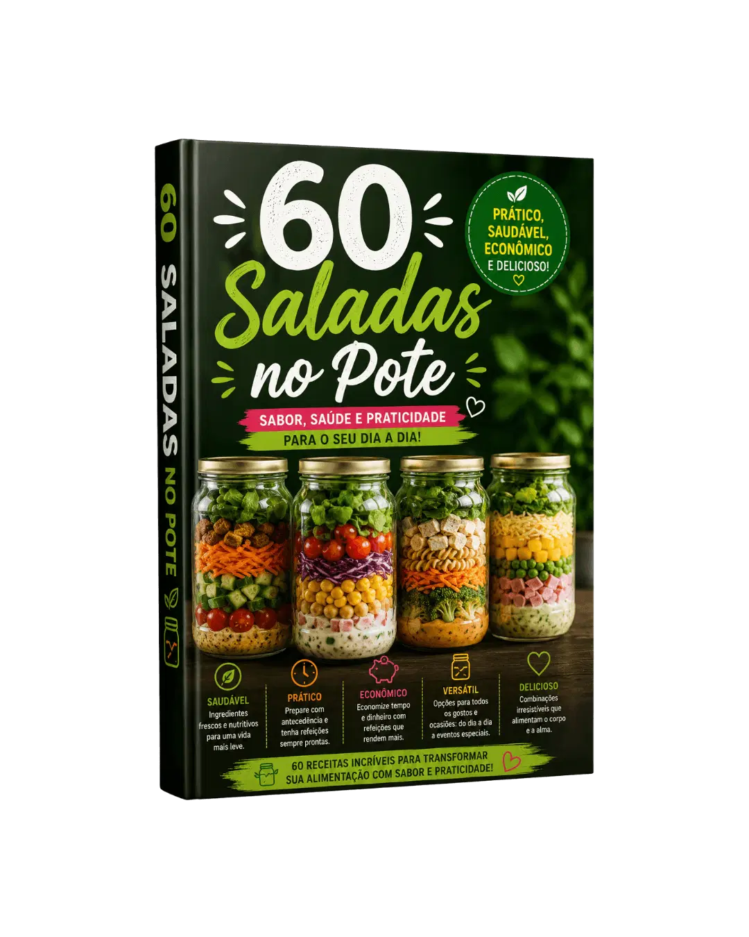 +60 Saladas no Pote Fitness