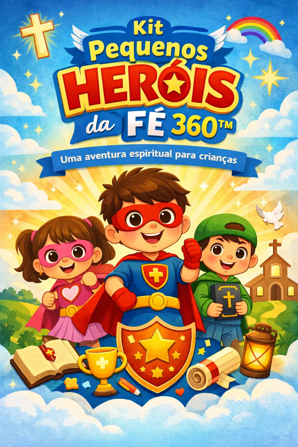 Kit Pequenos Heróis da Fé