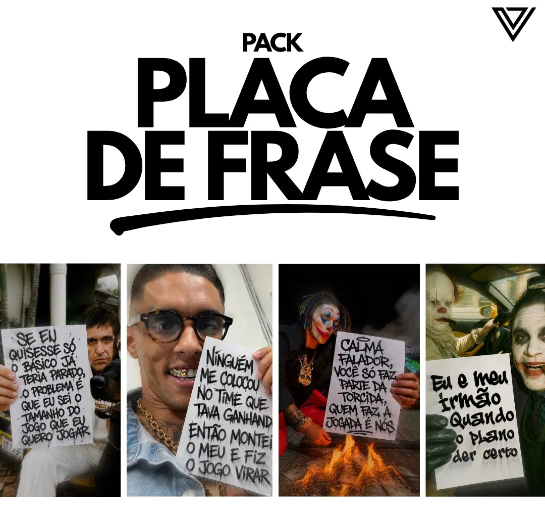 PACK PLACA DE FRASE 🔥🪧