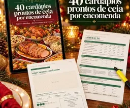 Ceia que Vende Básico · 40 Cardápios Prontos de Ceia por Encomenda