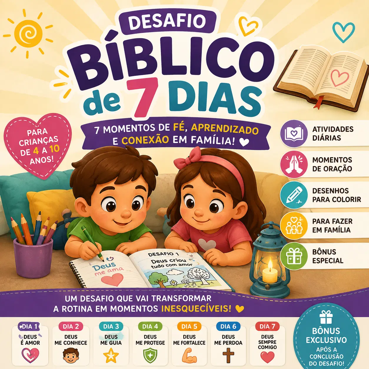 🎁 Desafio Bíblico de 7 Dias