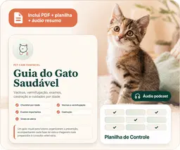 Guia do Gato Saudável — PDF + Planilha + Áudio