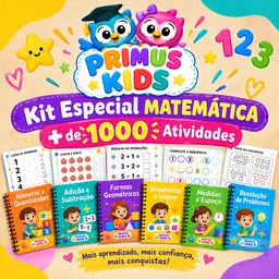 Kit Matemática 7 Níveis Primus Kids (+1000 Atividade
