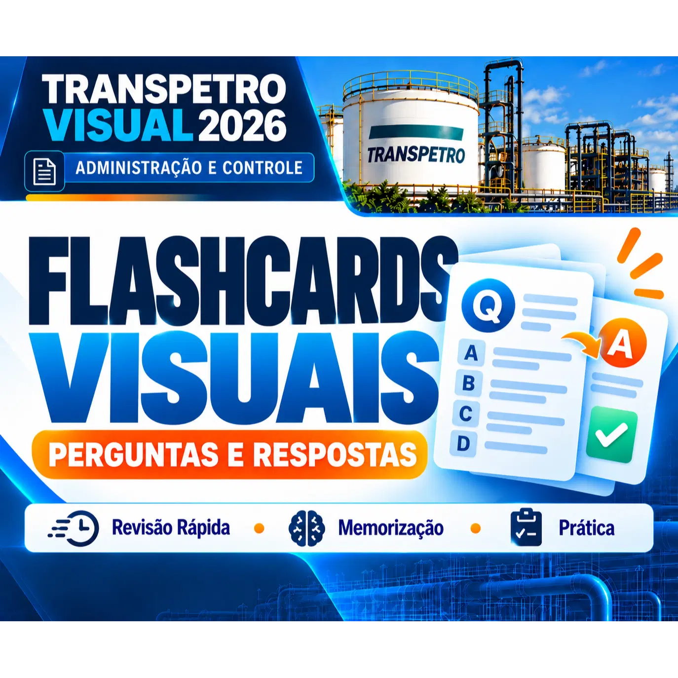 Revise os principais conceitos em poucos minutos por dia. Um conjunto de flashcards visuais em formato de pergunta e resposta.