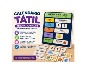 Calendário Visual Tátil para Imprimir em PDF