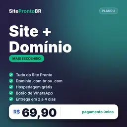Site + Domínio – Seu Site com Endereço Próprio