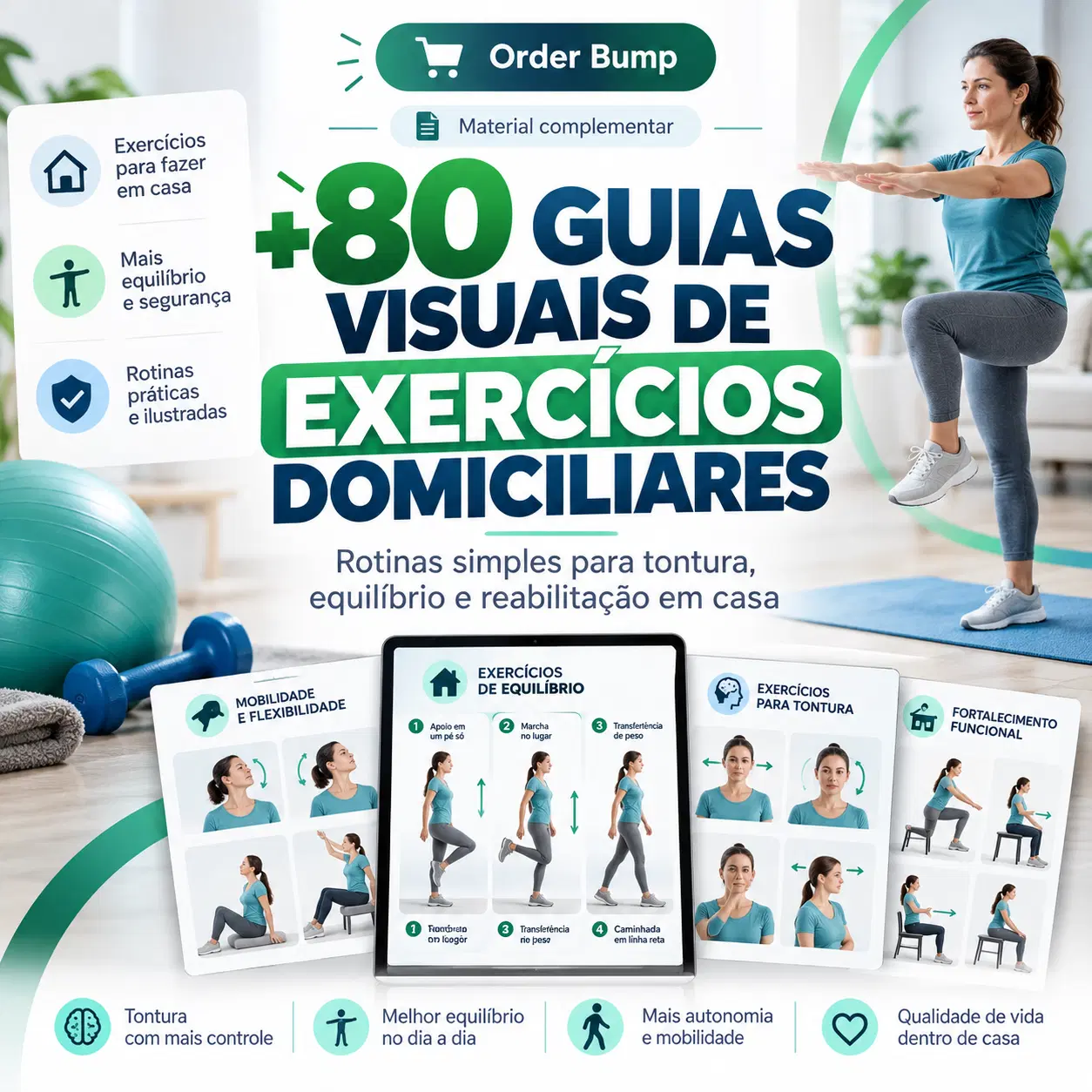 +80 Guias Visuais de Exercícios Domiciliares