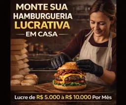 LUCRANDO COM HAMBURGUERIA EM CASA