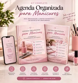 Agenda Organizada para Manicures e Nail Designers
