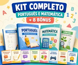KIT COMPLETO – PORTUGUÊS E MATEMÁTICA + 8 BÔNUS