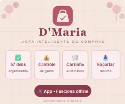 D'Maria — Lista Inteligente de Compras