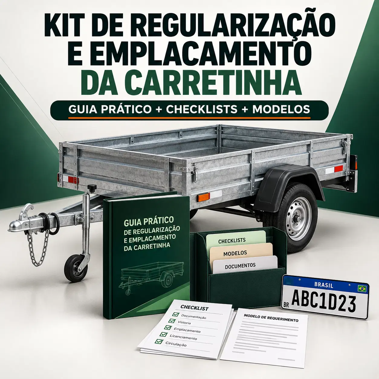Kit de Regularização e Emplacamento da Carretinha